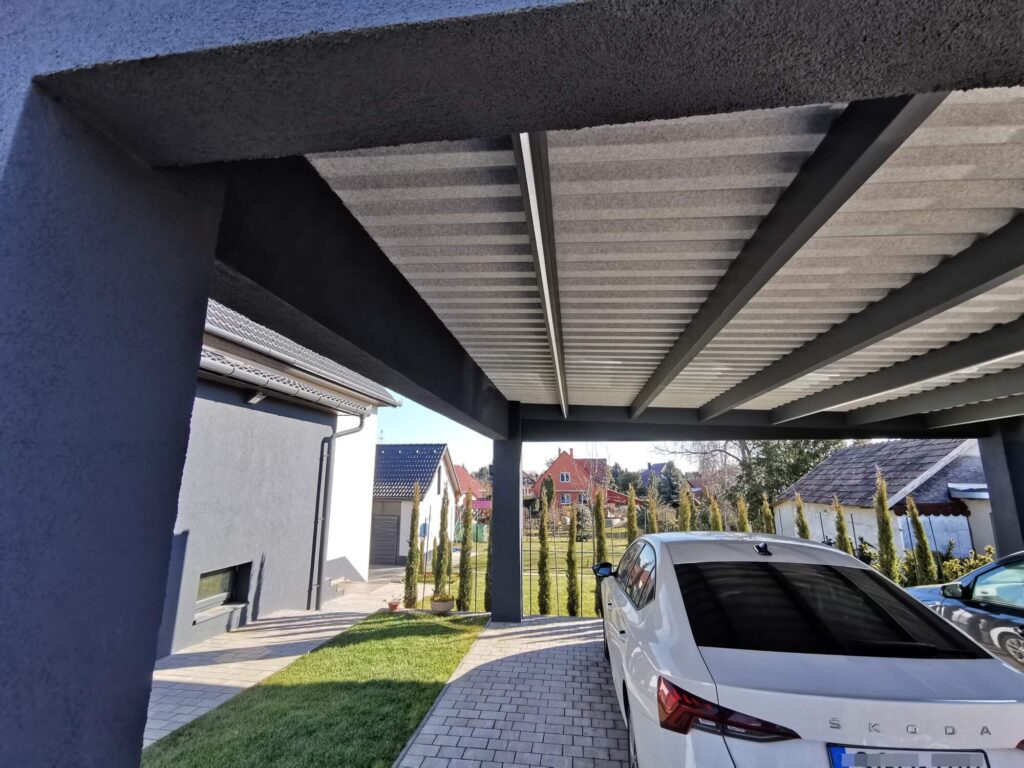 Modern kocsibeálló