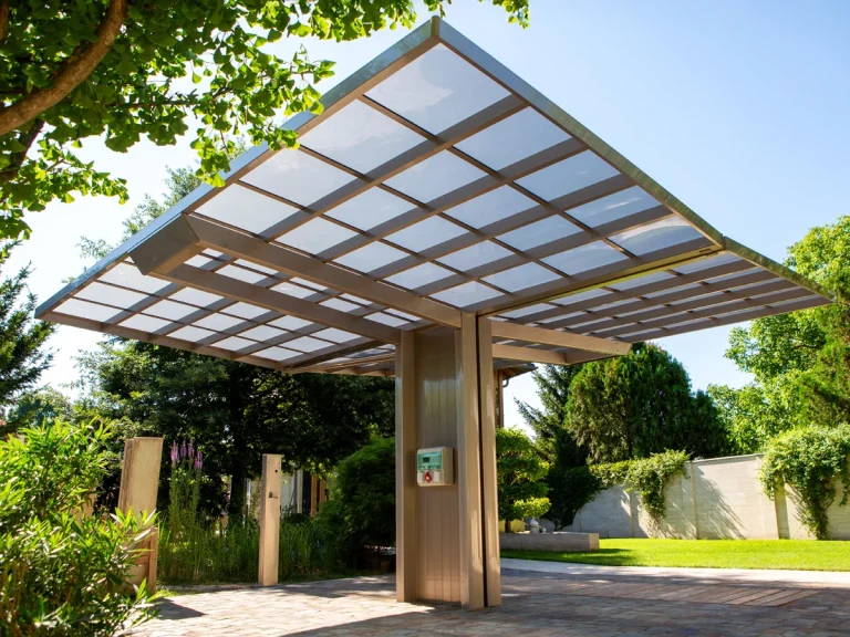 Kész kocsibeálló, alumínium autóbeálló, Ximax Neo Y két állásos beálló