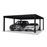 Palram Oslo, kész kocsibeálló, alumínium autóbeálló, dupla beálló 6x6, Deluxe Building