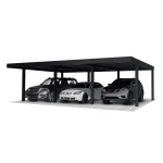 Palram Oslo, kész kocsibeálló, alumínium autóbeálló, dupla beálló 6x9, Deluxe Building