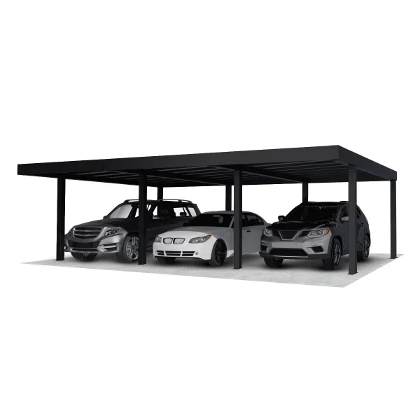 Palram Oslo, kész kocsibeálló, alumínium autóbeálló, dupla beálló 6x9, Deluxe Building