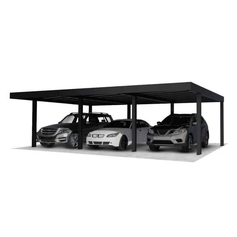 Palram Oslo, kész kocsibeálló, alumínium autóbeálló, dupla beálló 6x9, Deluxe Building