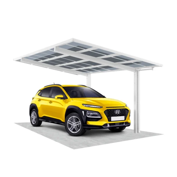 ximax napelemes kocsibeálló, alumínium autóbeálló, ximax linea solar, 9 db napelemmel