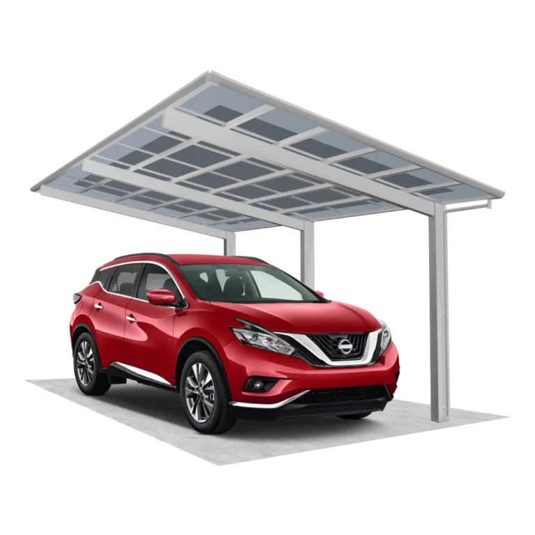 ximax napelemes kocsibeálló, alumínium autóbeálló, ximax linea solar, 9 db napelemmel