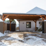 kocsibeálló ötletek, fedett kocsibeálló, dupla autóbeálló, kocsibeálló télre, hóteher, hóteherbírás, téli beálló