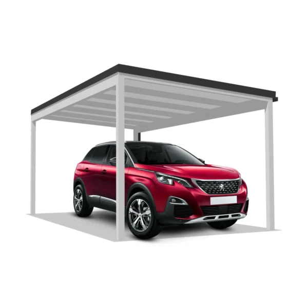 DQ-A-S6x3-04-S00, Deluxe Quick, alumínium kocsibeálló, szendvicspanel fedés, egy állásos beálló, Deluxe Building