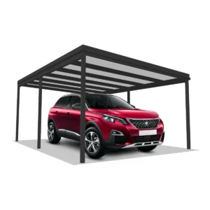 DQ-A-S6x4-03-S00, Deluxe Quick, alumínium kocsibeálló, szendvicspanel fedés, egy állásos beálló, Deluxe Building