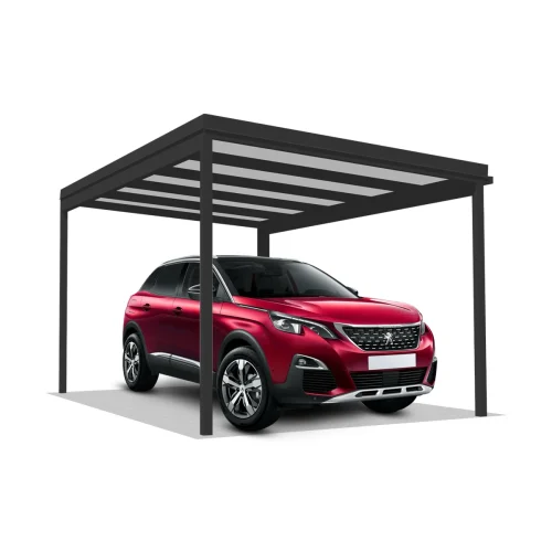 DQ-A-S5x3-03-S00, Deluxe Quick, alumínium kocsibeálló, szendvicspanel fedés, egy állásos beálló, Deluxe Building