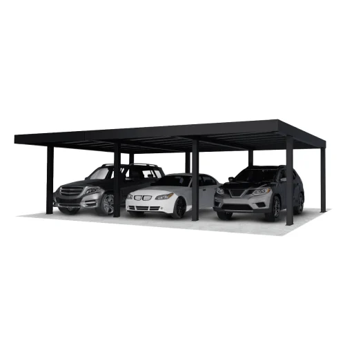 Palram Oslo, kész kocsibeálló, alumínium autóbeálló, dupla beálló 6x9, Deluxe Building